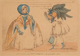 "Change in the Petticoats ov the years 1780 & 1817", 81345-5, Van Ham Kunstauktionen