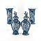Delft - Vierteiliger Vasensatz mit Kauffahrteiszene, 76933-86, Van Ham Kunstauktionen