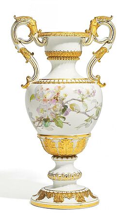 Meissen - Grosse Bodenvase mit Apfelbluetendekor, 59230-10, Van Ham Kunstauktionen