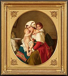 Antonie Volkmar - Italienerin mit ihren beiden Kindern, 81500-3, Van Ham Kunstauktionen