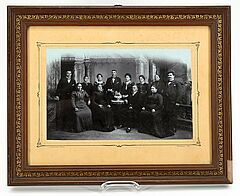 Deutschland - Karte von Hessen und Familienportraet, 68008-495, Van Ham Kunstauktionen