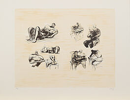 Henry Moore - Eight sculptural ideas girl writing, 61287-42, Van Ham Kunstauktionen