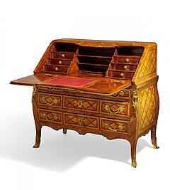 Frankreich - Schreibkommode mit Bandeinlagen Louis XV, 81710-1, Van Ham Kunstauktionen