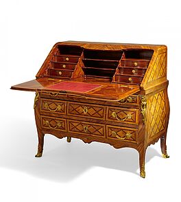 Frankreich - Schreibkommode mit Bandeinlagen Louis XV, 81710-1, Van Ham Kunstauktionen