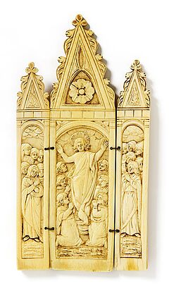 Kleines Triptychon Himmelfahrt Christi, 58104-7, Van Ham Kunstauktionen