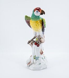 Meissen - Grosser Papagei auf Stamm, 76341-8, Van Ham Kunstauktionen
