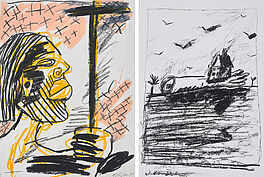 Walter Dahn - Konvolut von 2 Zeichnungen, 68249-13, Van Ham Kunstauktionen