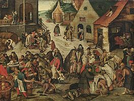Pieter dJ Brueghel - Die sieben Werke der Barmherzigkeit, 23026-1, Van Ham Kunstauktionen