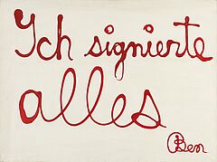 Ben Vautier - Ich signierte alles, 80451-19, Van Ham Kunstauktionen