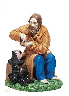 Porzellanmanufaktur Gardner - Bettler ein Brot essend, 57275-4, Van Ham Kunstauktionen