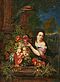 Hieronymus Galle - Parklandschaft mit vornehmer Dame neben einem praechtigen Fruechtestillleben, 81500-5, Van Ham Kunstauktionen