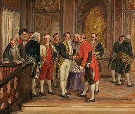 Léon Marie Constant Dansaert - Der Empfang der Botschafter im Palais Royal in Brüssel, 82169-8, Van Ham Kunstauktionen