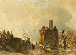 Carl Hilgers - Kasteel Doornenburg im Winter, 76688-2, Van Ham Kunstauktionen