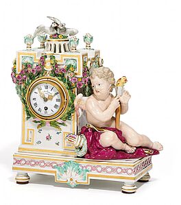 Meissen - Pendule mit Amor und Tauben, 58709-48, Van Ham Kunstauktionen