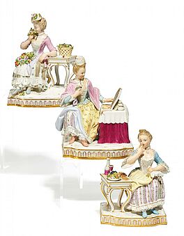 Meissen - Allegorien Der Geruch Der Geschmack und Das Sehen, 59563-6, Van Ham Kunstauktionen