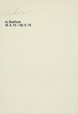 Guenther Uecker - Ausstellungsplakat m Bochum 19475-30575, 79110-6, Van Ham Kunstauktionen