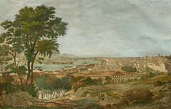 Francesco Zerilli - Blick auf den Hafen und die Stadt Messina, 81531-2, Van Ham Kunstauktionen