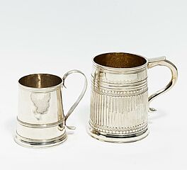 Grosser Queen Anne Mug und kleiner Mug, 65162-12, Van Ham Kunstauktionen