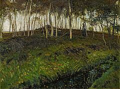 Otto Modersohn - Birkenwald am Kanal, 74094-1, Van Ham Kunstauktionen