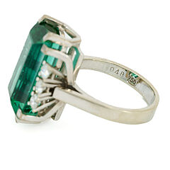 Turmalin-Diamant-Ring, 81947-17, Van Ham Kunstauktionen