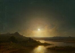 Wilhelm Lichtenheld - Flusslandschaft im Mondlicht, 77126-1, Van Ham Kunstauktionen