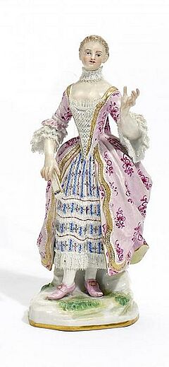 Meissen - Dame mit Faecher, 56108-5, Van Ham Kunstauktionen