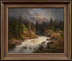 Andreas Achenbach - Wildwasser in Norwegen, 81197-1, Van Ham Kunstauktionen
