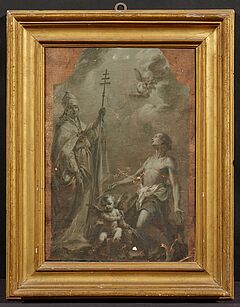 Giuseppe Varotti - Grisaille mit dem Heiligen Gregor dem Grossen und dem Heiligen Sebastian, 77740-15, Van Ham Kunstauktionen