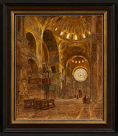 Gustav Bauernfeind - Unter der Kuppel von San Marco in Venedig, 75032-1, Van Ham Kunstauktionen