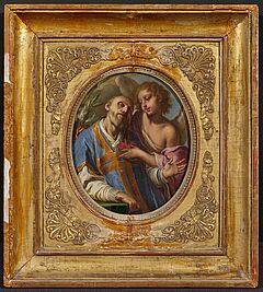 Girolamo Troppa - Der heilige Filippo Neri wird von einem Engel getroestet, 77740-2, Van Ham Kunstauktionen
