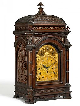 England - Grosse Victorian Bracket Clock mit Carillon, 59903-1, Van Ham Kunstauktionen