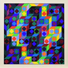 Victor Vasarely - Ohne Titel Aus Hommage a la Hexagone, 63816-24, Van Ham Kunstauktionen