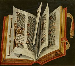 Alpenlaendischer Meister - Trompe-loeil einer liturgischen Handschrift, 73535-1, Van Ham Kunstauktionen