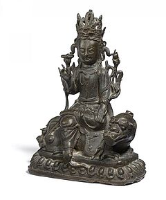 Bodhisattva Wenshu auf dem Loewen, 64230-1, Van Ham Kunstauktionen