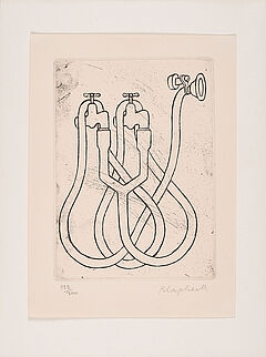 Konrad Klapheck - Wasserhaehne mit Schlauch, 76091-3, Van Ham Kunstauktionen