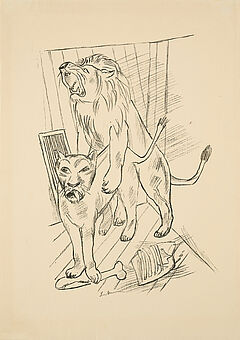 Max Beckmann - Loewenpaar, 80374-43, Van Ham Kunstauktionen