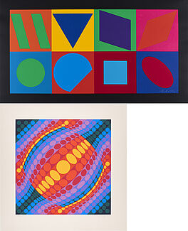 Victor Vasarely - Konvolut von 2 Serigrafien, 75371-6, Van Ham Kunstauktionen