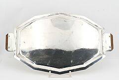 Wohl Belgien - Fuenfteiliges Art Deco Kaffee- und Teeservice mit facettiertem Korpus, 73549-19, Van Ham Kunstauktionen