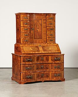 Deutschland - Kommoden-Aufsatzsekretaer mit Papagei, 76849-10, Van Ham Kunstauktionen