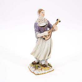 Meissen - Lautenspielerin, 76654-13, Van Ham Kunstauktionen