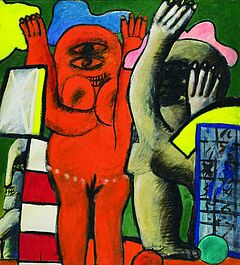 Horst Antes - Paar Spieler, 34702-1, Van Ham Kunstauktionen