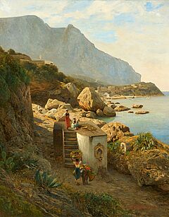 Albert Flamm - Kueste von Capri mit der Marina Grande, 79365-6, Van Ham Kunstauktionen