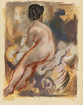 George Grosz - Sitting Female Nude, 77717-6, Van Ham Kunstauktionen