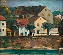Karl Hofer - Haeuser am Rhein, 81432-1, Van Ham Kunstauktionen