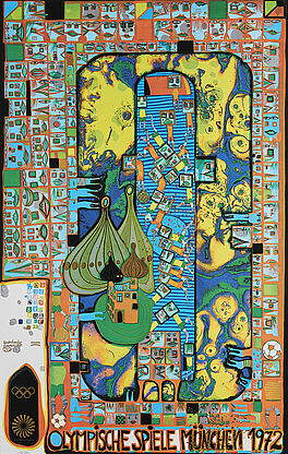 Friedensreich Hundertwasser - Olympische Spiele Muenchen 1972, 70163-8, Van Ham Kunstauktionen