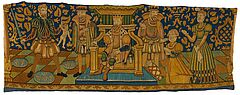 Tapisserie-Fragment Urteil des Koenig Salomon, 57998-1, Van Ham Kunstauktionen