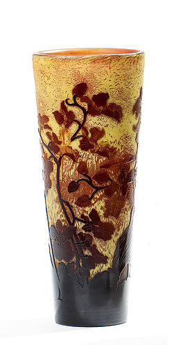 Emile Galle - Vase mit Orchideen, 55028-1, Van Ham Kunstauktionen