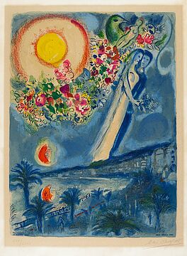Marc Chagall - Fiances dans le ciel de Nice, 55350-1, Van Ham Kunstauktionen