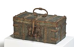 Frankreich - Schatulle mit ornamental gepraegter Lederbespannung, 80896-17, Van Ham Kunstauktionen