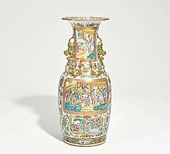 Grosse famille rose Vase im Kanton-Stil, 73211-2, Van Ham Kunstauktionen